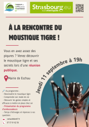 Réunion publique - À la rencontre du moustique tigre ! Eschau, 19 août 2026