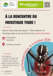 Stand - À la rencontre du moustique tigre ! Souffelweyersheim, 04 octobre 2026