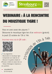 Webinaire - A la rencontre du moustique tigre ! 22 octobre 2026