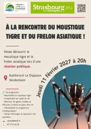 Réunion publique - À la rencontre du moustique tigre ! Vendenheim, 11 février 2027